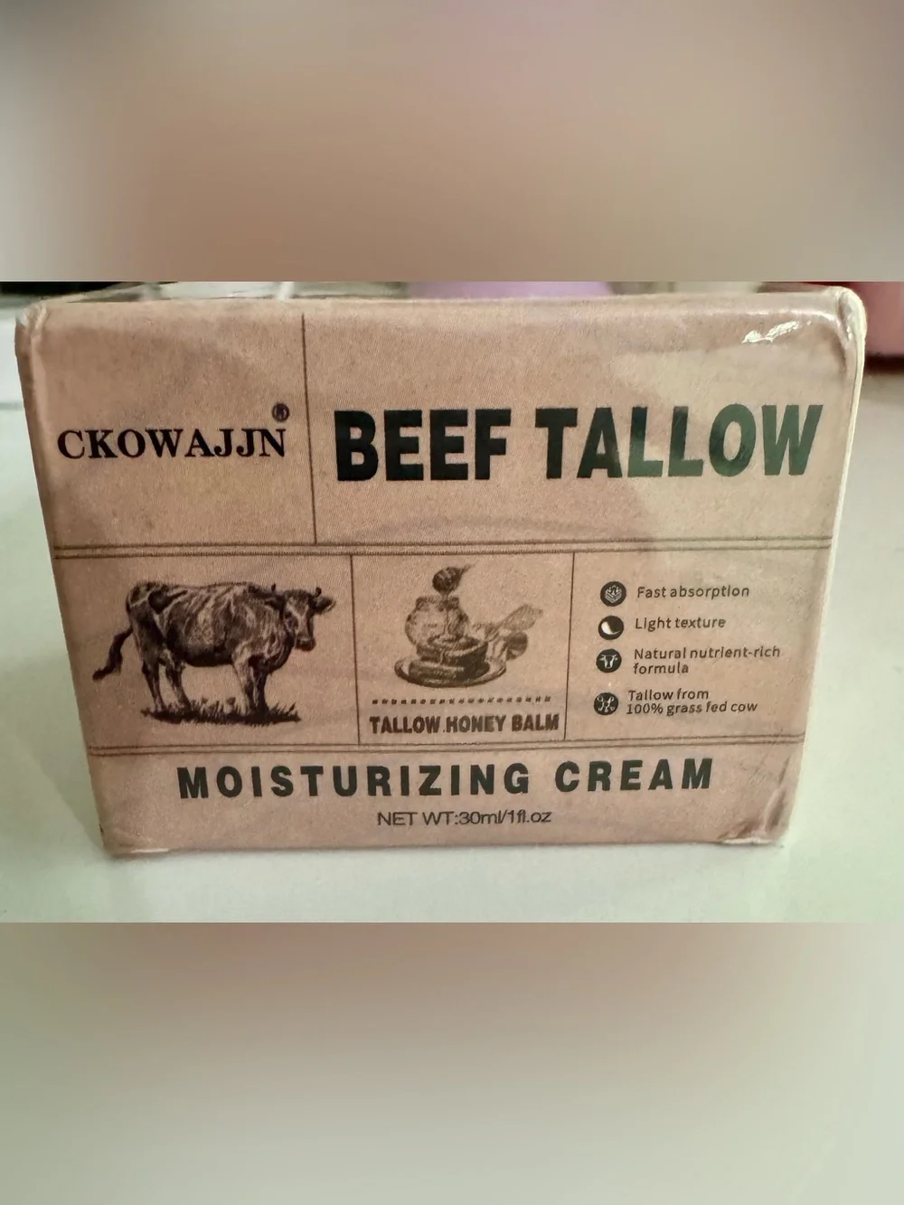 CKOWAJJN Beef Tallow Honey Balm Moisturizing Cream - New